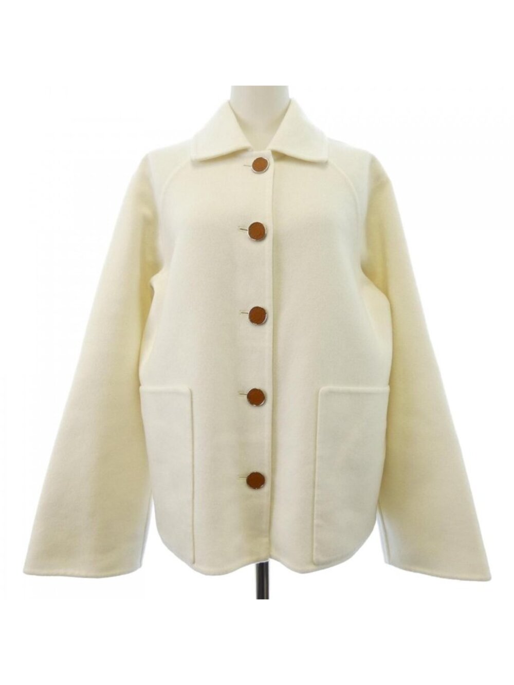 Hermes Double Face Clou de Selle Lambskin Button Jacket
